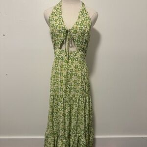 Floral Backless Dress